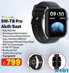 TRAX MOBİL SW-T8 PRO AKILLI SAAT fiyat ve kampanya bilgisi